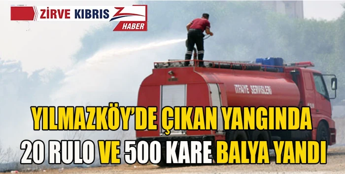 Yılmazk&ouml;y&rsquo;de Ağıl ve Ambarda Yangın